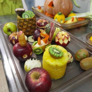 Fruits et légumes sculptés