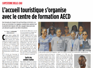 AECD forme les acteurs du tourisme de demain à Capesterre Belle-Eau